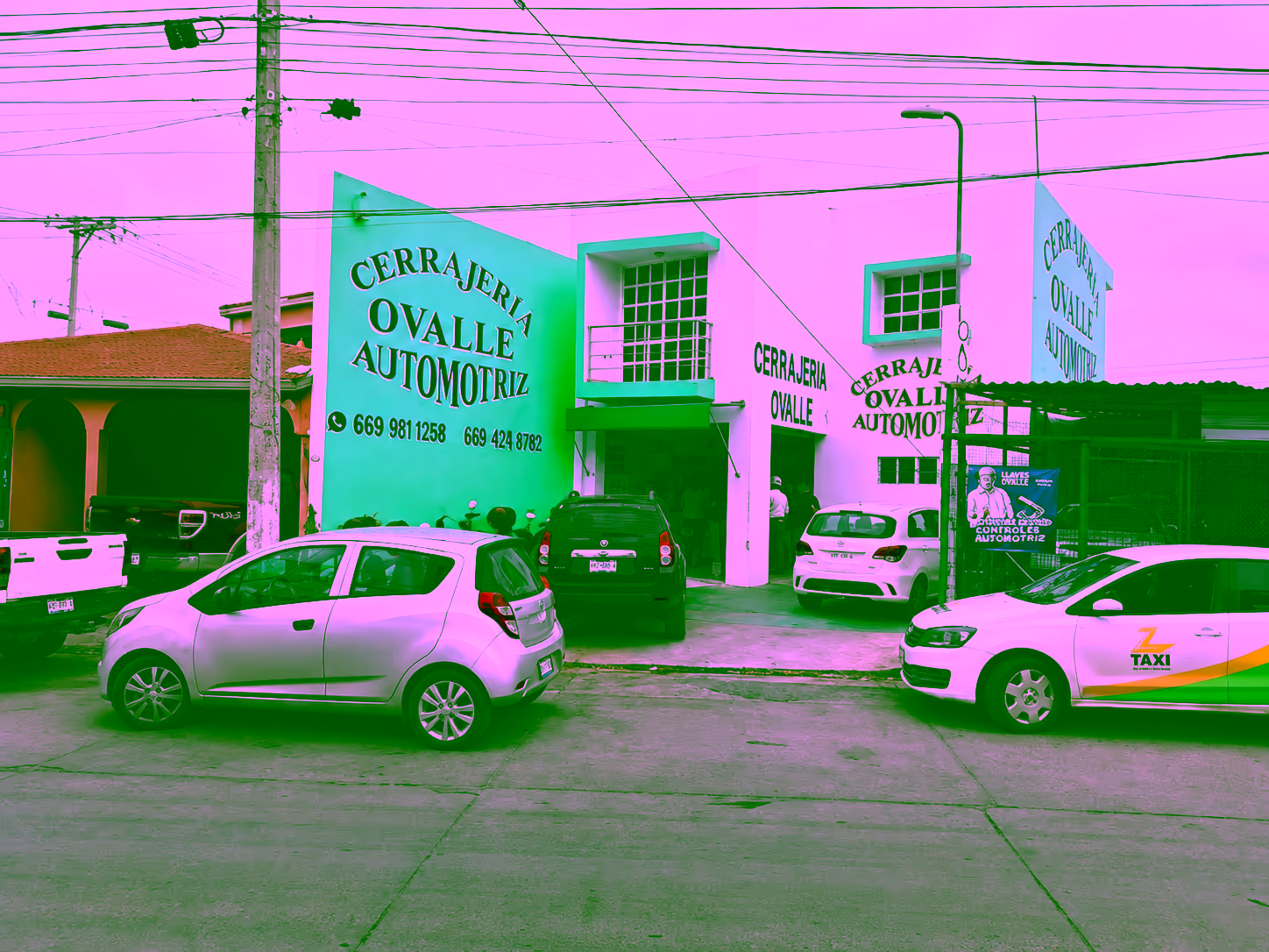 Fachada de Cerrajería Ovalle Automotriz en Mazatlán
